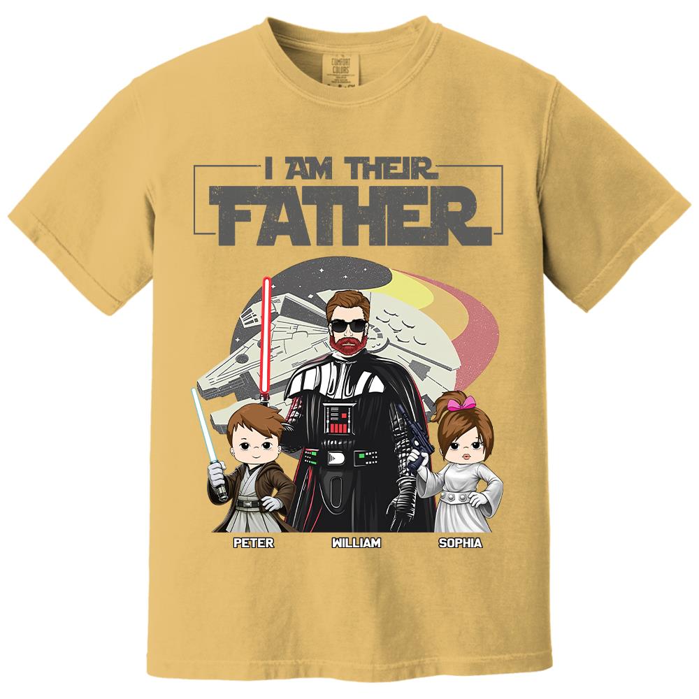 I Am Their Father - Personalized Shirt For Dad - Custom Gift For Father's Day NA04 Hv01