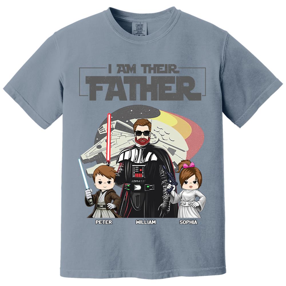 I Am Their Father - Personalized Shirt For Dad - Custom Gift For Father's Day NA04 Hv01