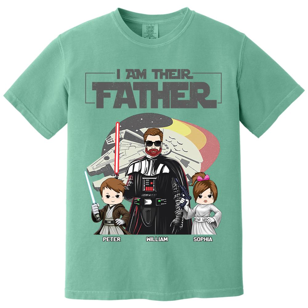 I Am Their Father - Personalized Shirt For Dad - Custom Gift For Father's Day NA04 Hv01