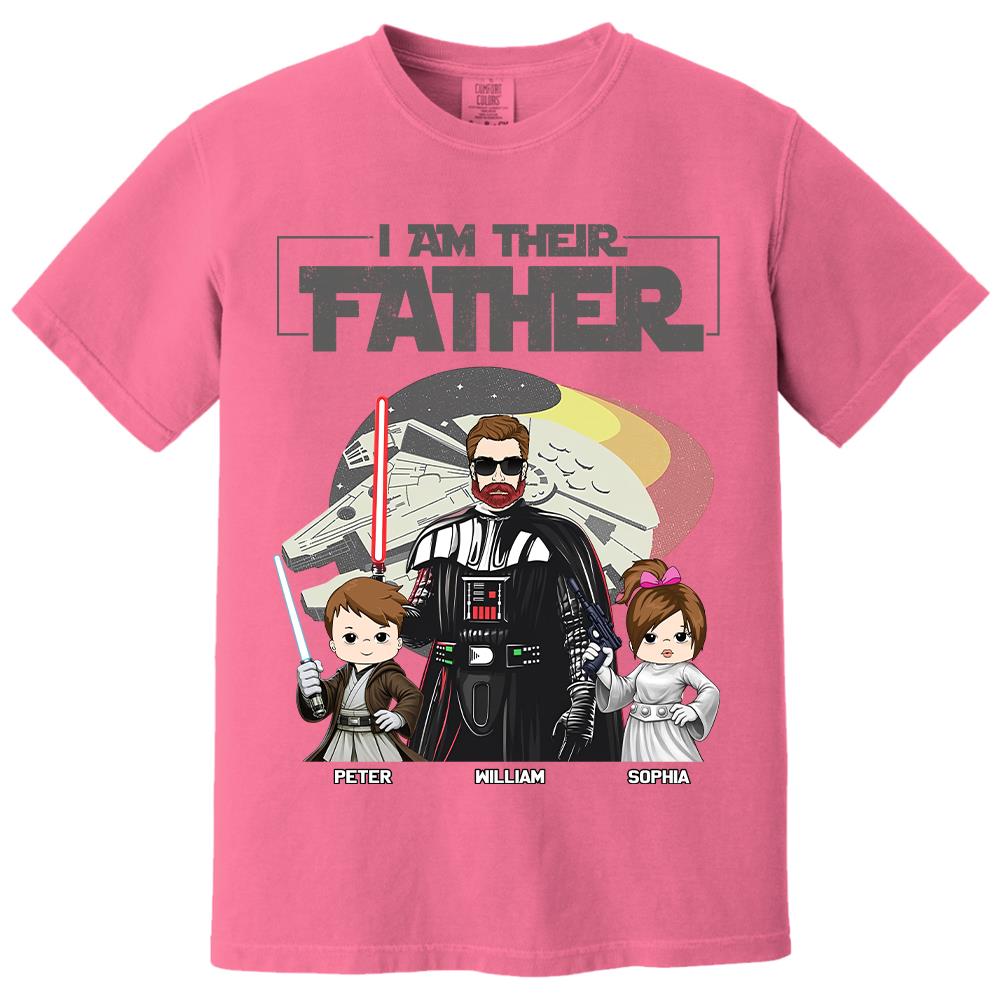 I Am Their Father - Personalized Shirt For Dad - Custom Gift For Father's Day NA04 Hv01