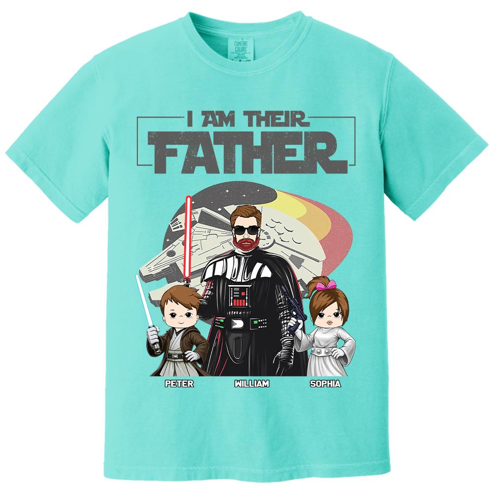 I Am Their Father - Personalized Shirt For Dad - Custom Gift For Father's Day NA04 Hv01