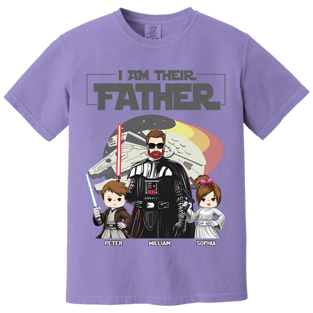 I Am Their Father - Personalized Shirt For Dad - Custom Gift For Father's Day NA04 Hv01