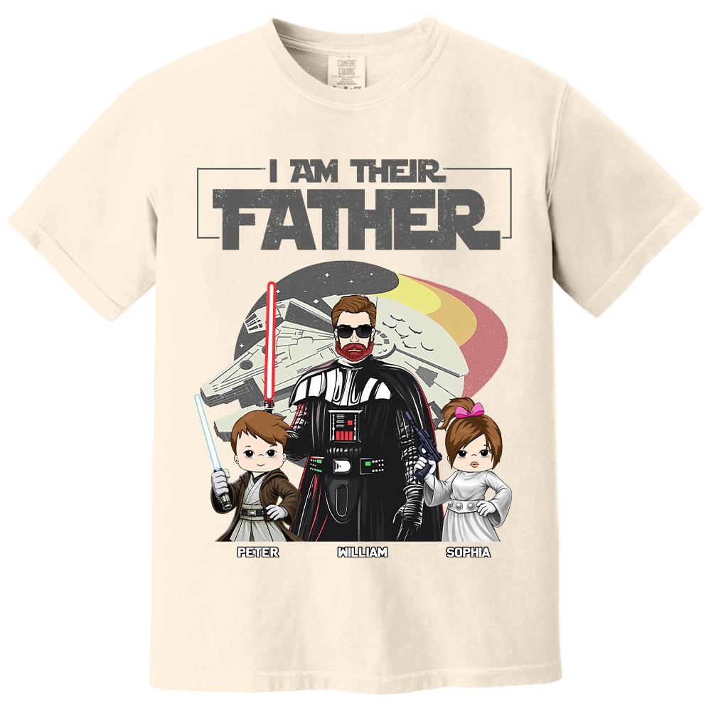 I Am Their Father - Personalized Shirt For Dad - Custom Gift For Father's Day NA04 Hv01