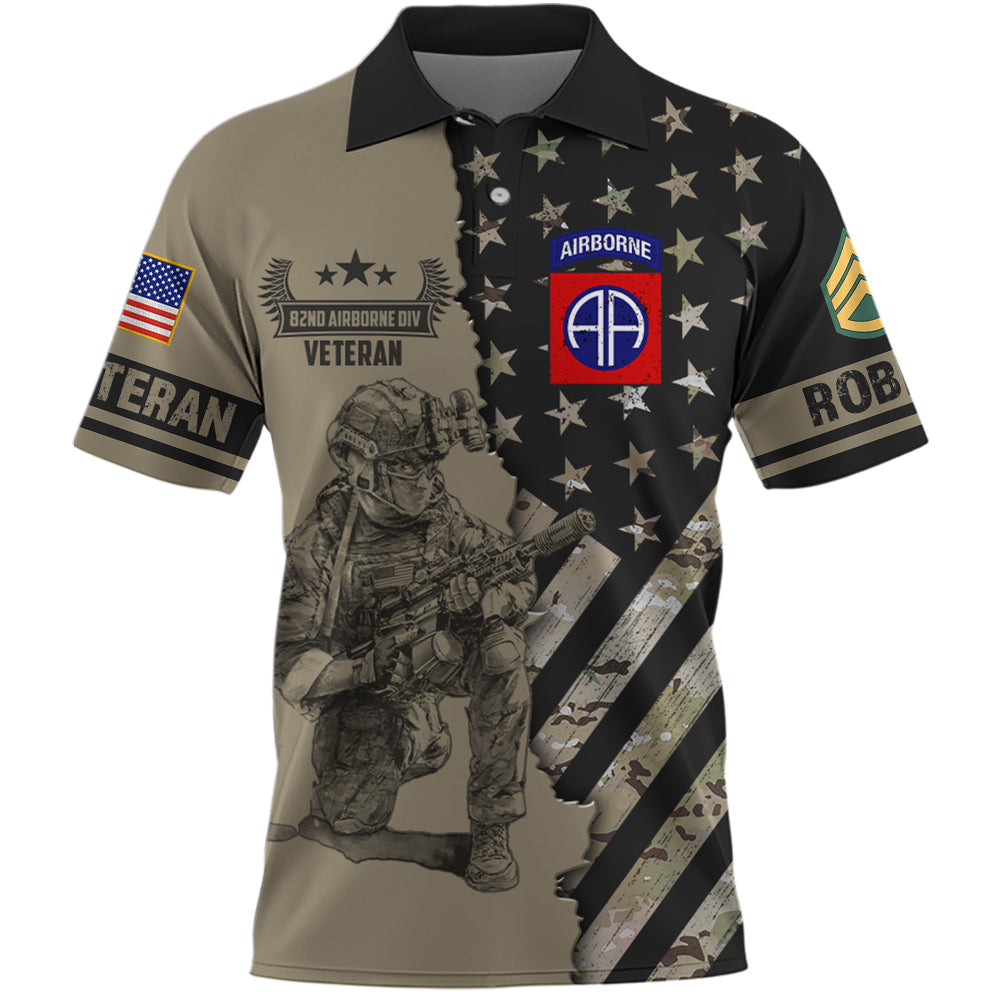 Personalized All Over Print Shirt Pattern Camouflage Us Military Custom Shirt For Veterans K1702 Trhn