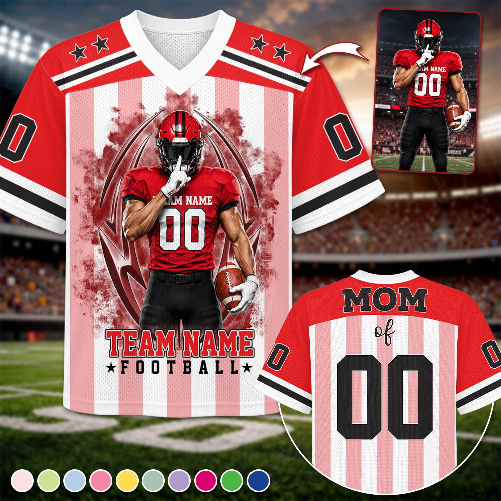Custom Football Mom Shirt Football Jersey Gift For Her Him Sports Mom L0411 Pt99
