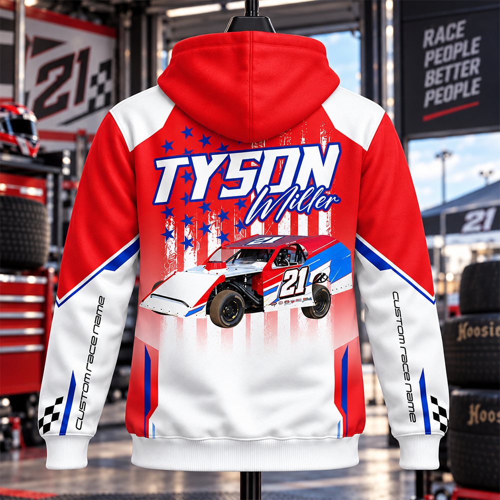 Custom Photo Race Car Hoodie Shirt - Personalized Hoodie Shirt For Racing Fan A2110 Hv01