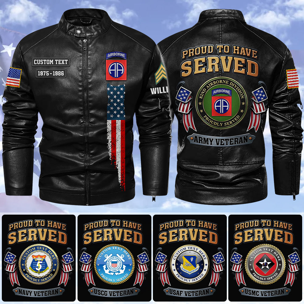 Custom Bomber Jackets US Military Veteran Available All Branches Logo Division Personalized Gift For Veteran K1702 Trhn