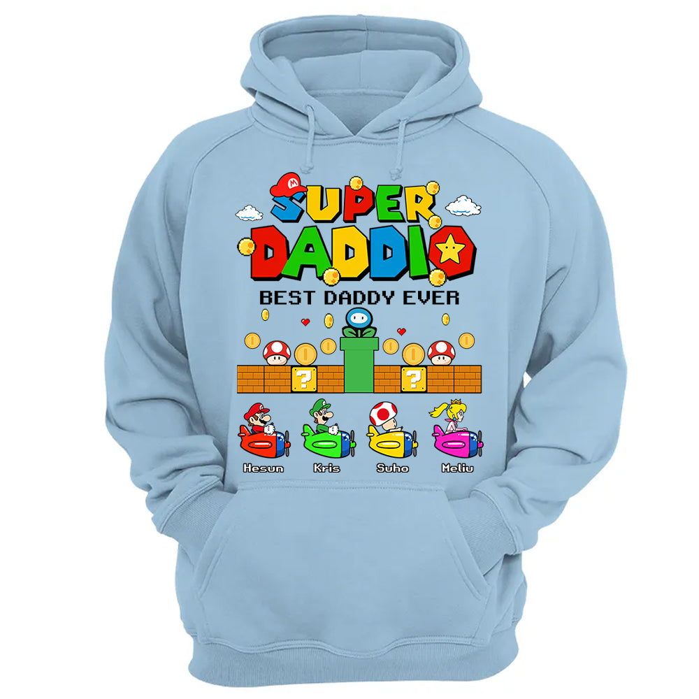 Custom Super Daddio, It's A Me Daddy, Father's Day Gift L0411 T24