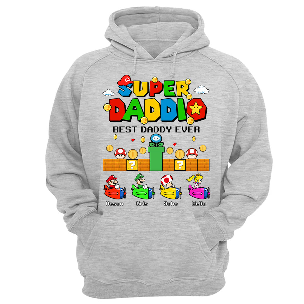 Custom Super Daddio, It's A Me Daddy, Father's Day Gift L0411 T24