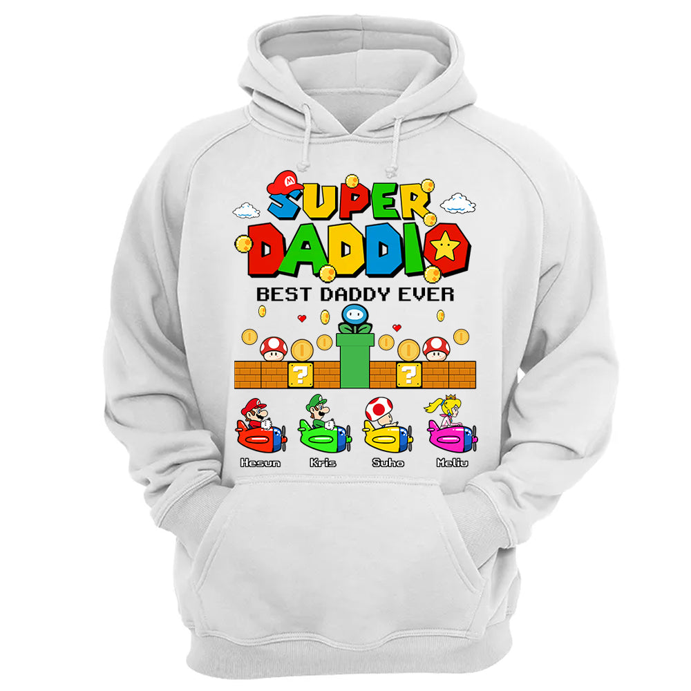 Custom Super Daddio, It's A Me Daddy, Father's Day Gift L0411 T24