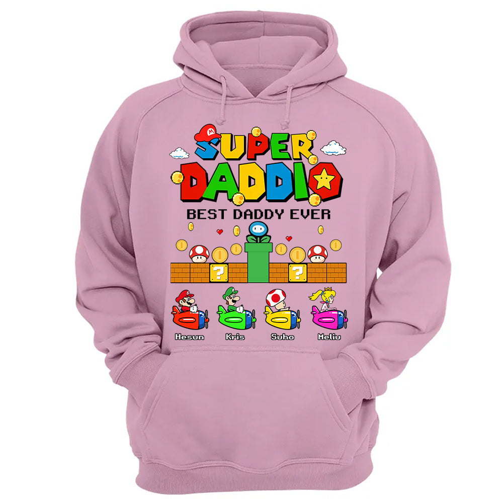 Custom Super Daddio, It's A Me Daddy, Father's Day Gift L0411 T24