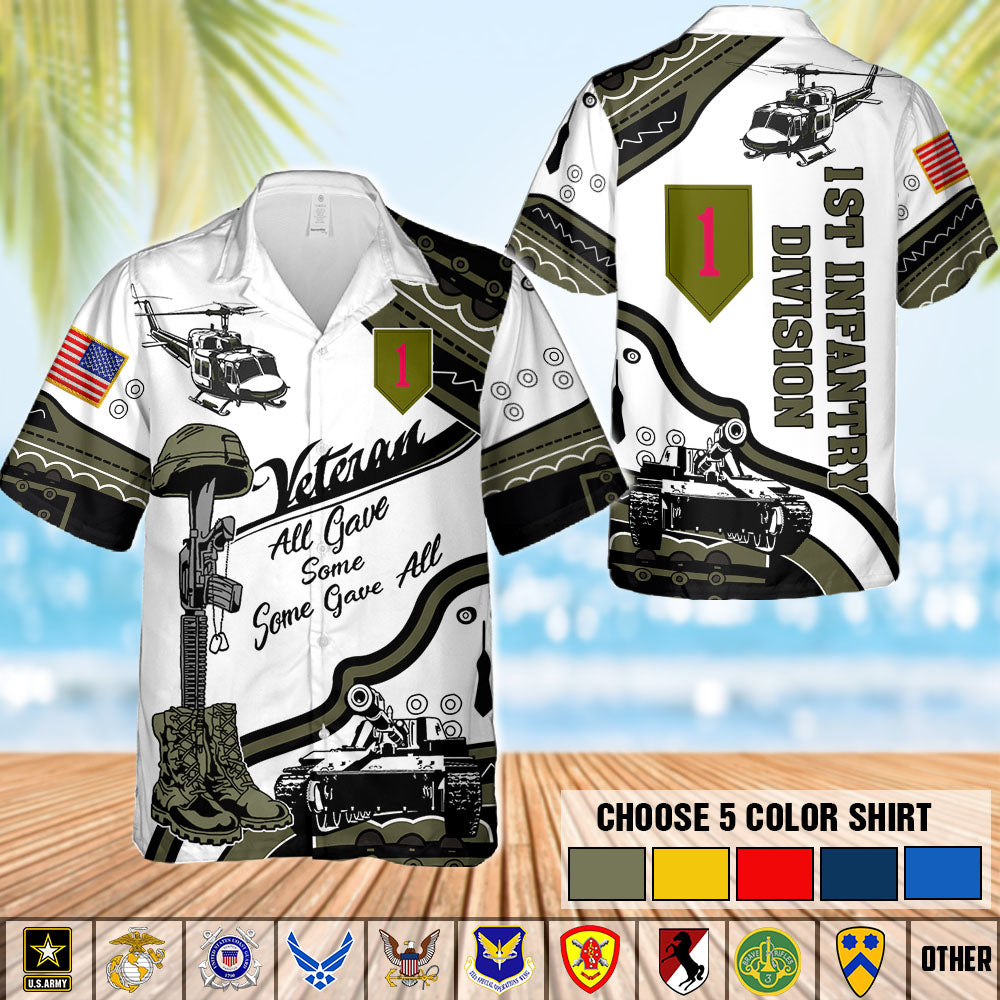 Personalized All Over Print Premium U.S Multiple Service Veteran Hawaii Shirt K1702