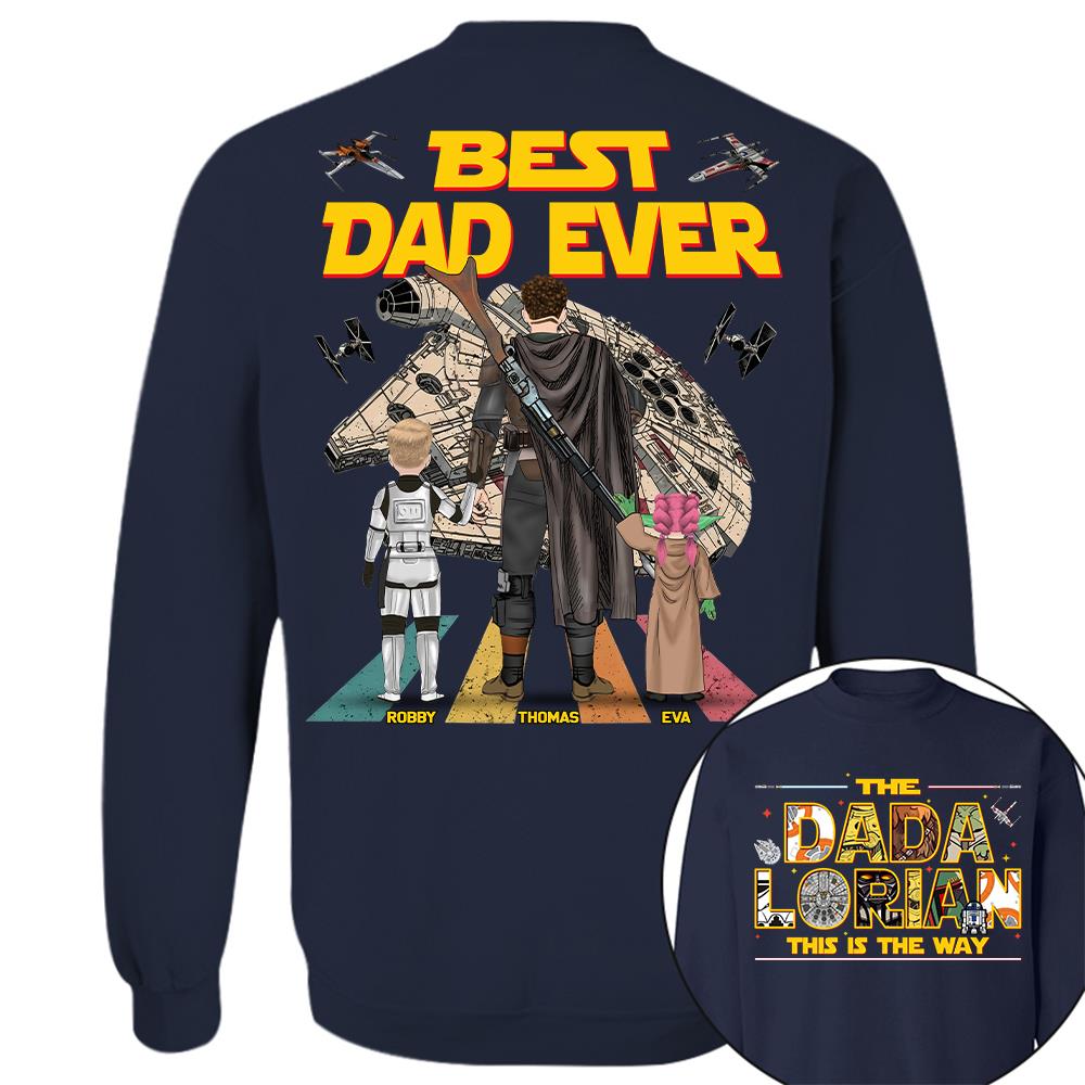 The Dadalorian This Is The Way Personalized Shirt Gift For Dad For Father's Day T1807 Hv01