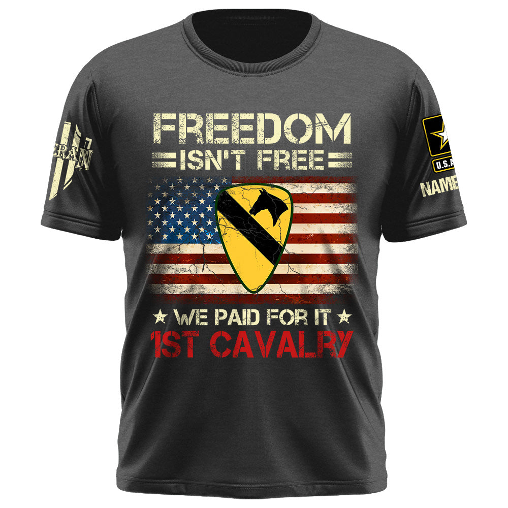Custom Shirt Freedom Isn't Free I Paid For It Us Veteran Gift For Memorial Day Veteran Gift K1702 Trhn