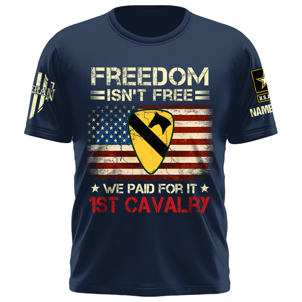 Custom Shirt Freedom Isn't Free I Paid For It Us Veteran Gift For Memorial Day Veteran Gift K1702 Trhn