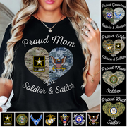 Proud Military Family Custom Shirt Available All Military Branches Military Mom Shirt K1702 Trhn