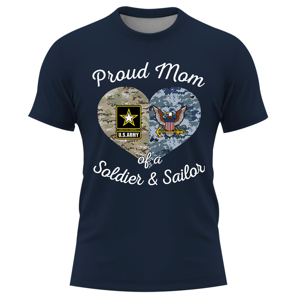 Proud Military Family Custom Shirt Available All Military Branches Military Mom Shirt K1702 Trhn