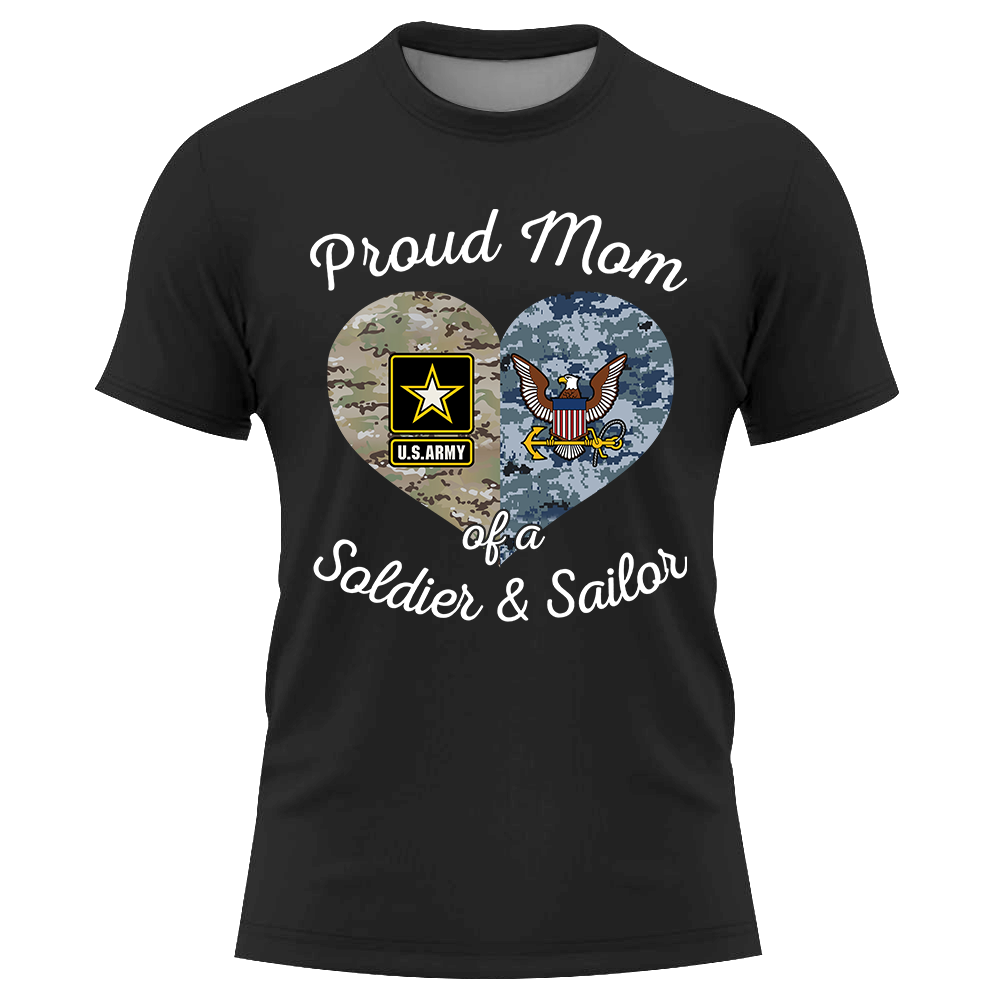 Proud Military Family Custom Shirt Available All Military Branches Military Mom Shirt K1702 Trhn