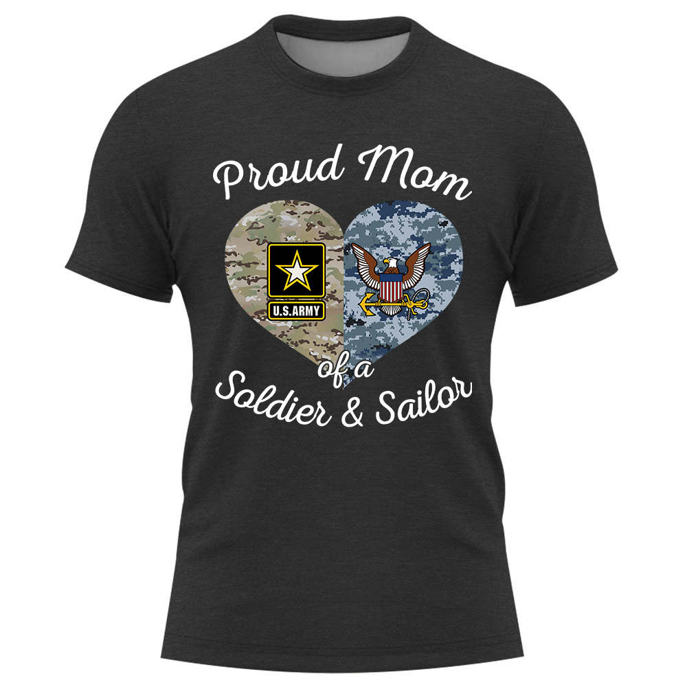Proud Military Family Custom Shirt Available All Military Branches Military Mom Shirt K1702 Trhn