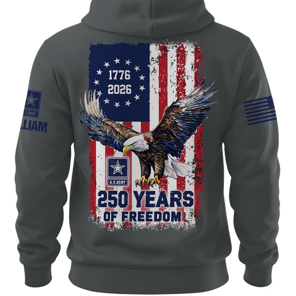 Custom America 250 Shirt Available All Military Branches Gift For Veterans K1702 MT2