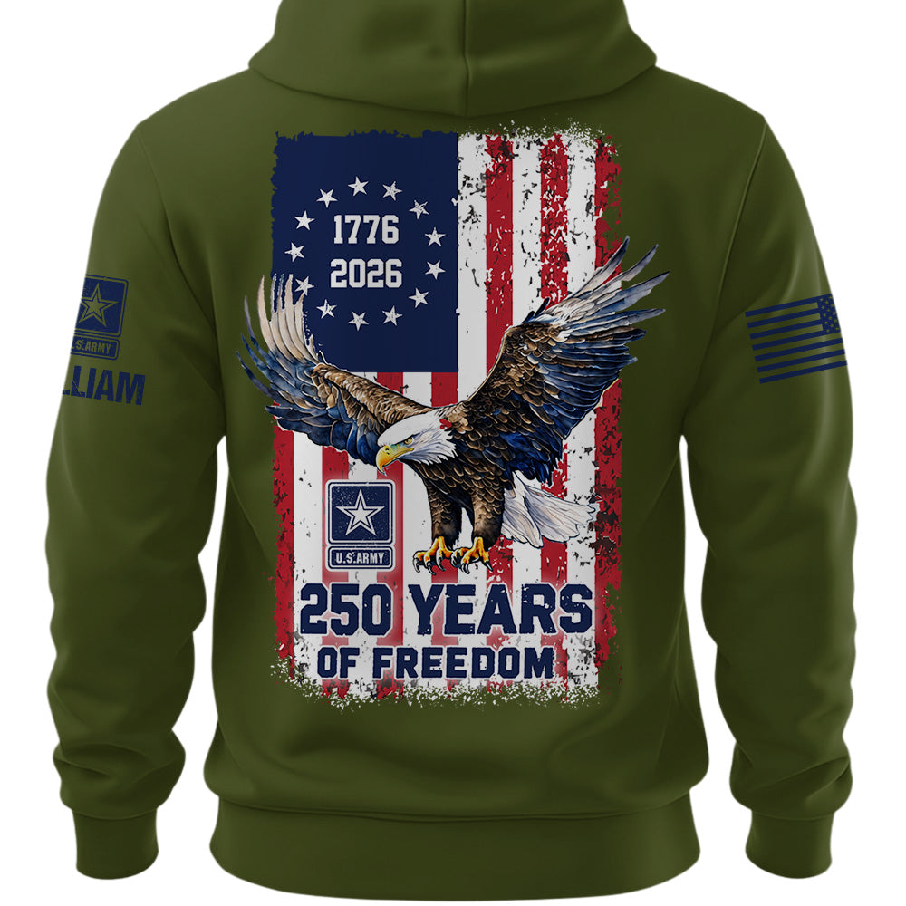 Custom America 250 Shirt Available All Military Branches Gift For Veterans K1702 MT2