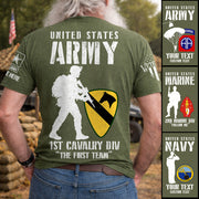 Custom Shirt Veteran Military Division Available All Military Branches Gift For Veterans K1702 Trhn