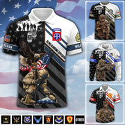 Custom Veteran Shirt US Military Gift Custom All Branches Rank Division Name For Military Retirement Veteran Dad Grandpa K1702 MT2