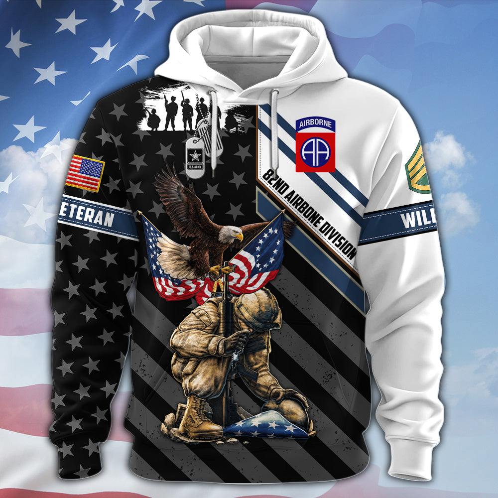 Custom Veteran Shirt US Military Gift Custom All Branches Rank Division Name For Military Retirement Veteran Dad Grandpa K1702 MT2
