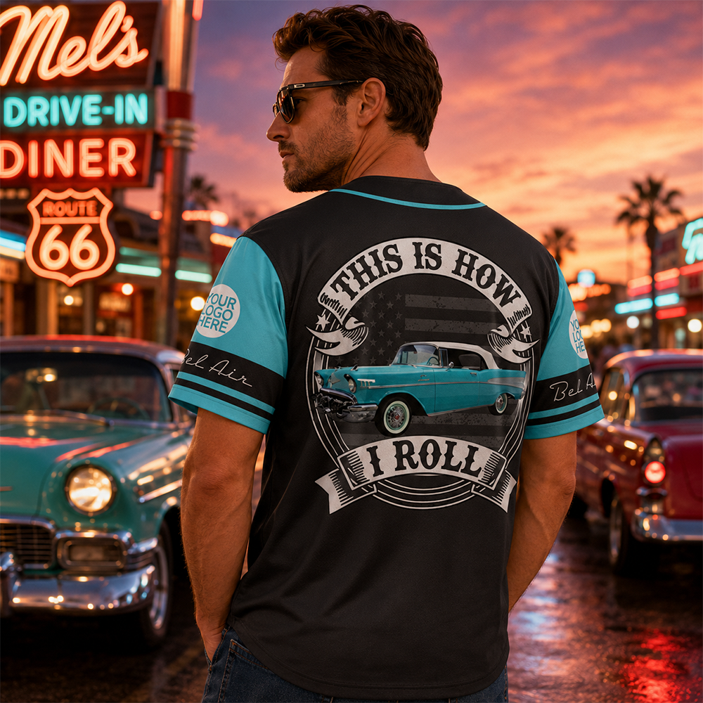 This Is How I Roll - Personalized Classic Car Photo Baseball Jersey A2110 Hv01