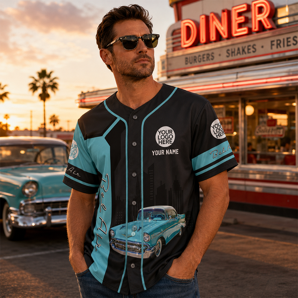 This Is How I Roll - Personalized Classic Car Photo Baseball Jersey A2110 Hv01
