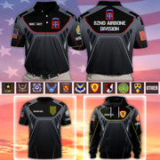 Personalized All Over Print Shirt Custom Polo Shirt  For Veteran Available All Military Branch Gift For Veteran Dad, Grandpa K1702 MT2