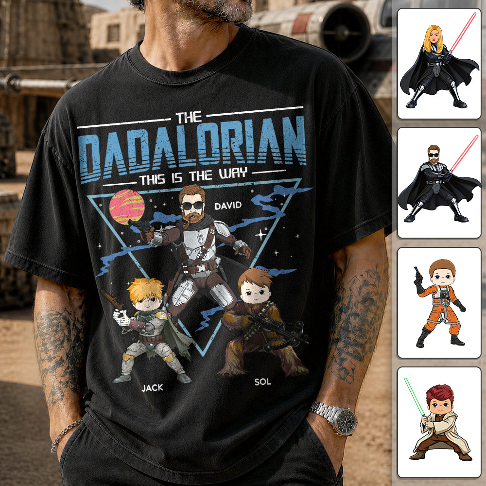 The Dadalorian This Is The Way Personalized Shirt For Dad Father's Day Gift T1807 Hv01