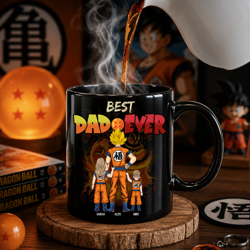 Best Dad Ever - Personalized Mug - Dragon Dad Custom Mug Gift For Dad Father's Day T1807 T24