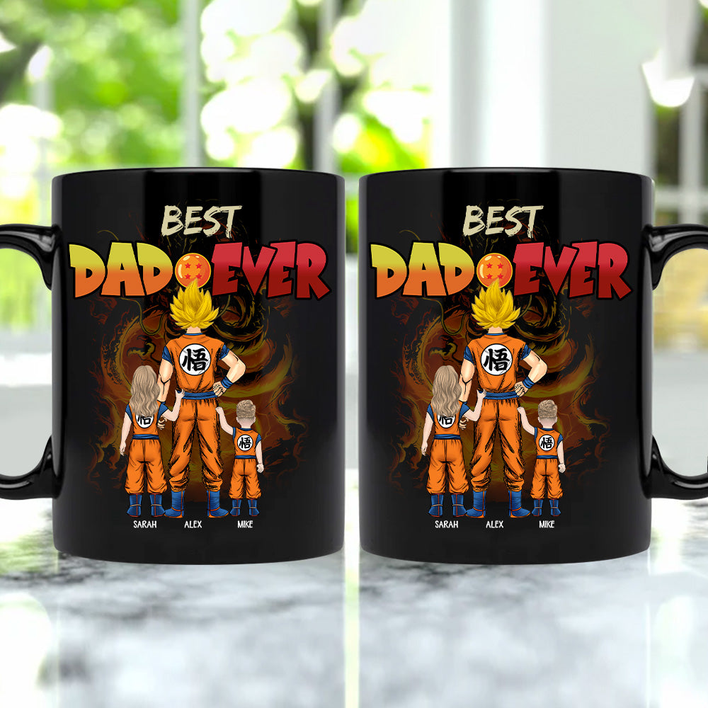 Best Dad Ever - Personalized Mug - Dragon Dad Custom Mug Gift For Dad Father's Day T1807 T24