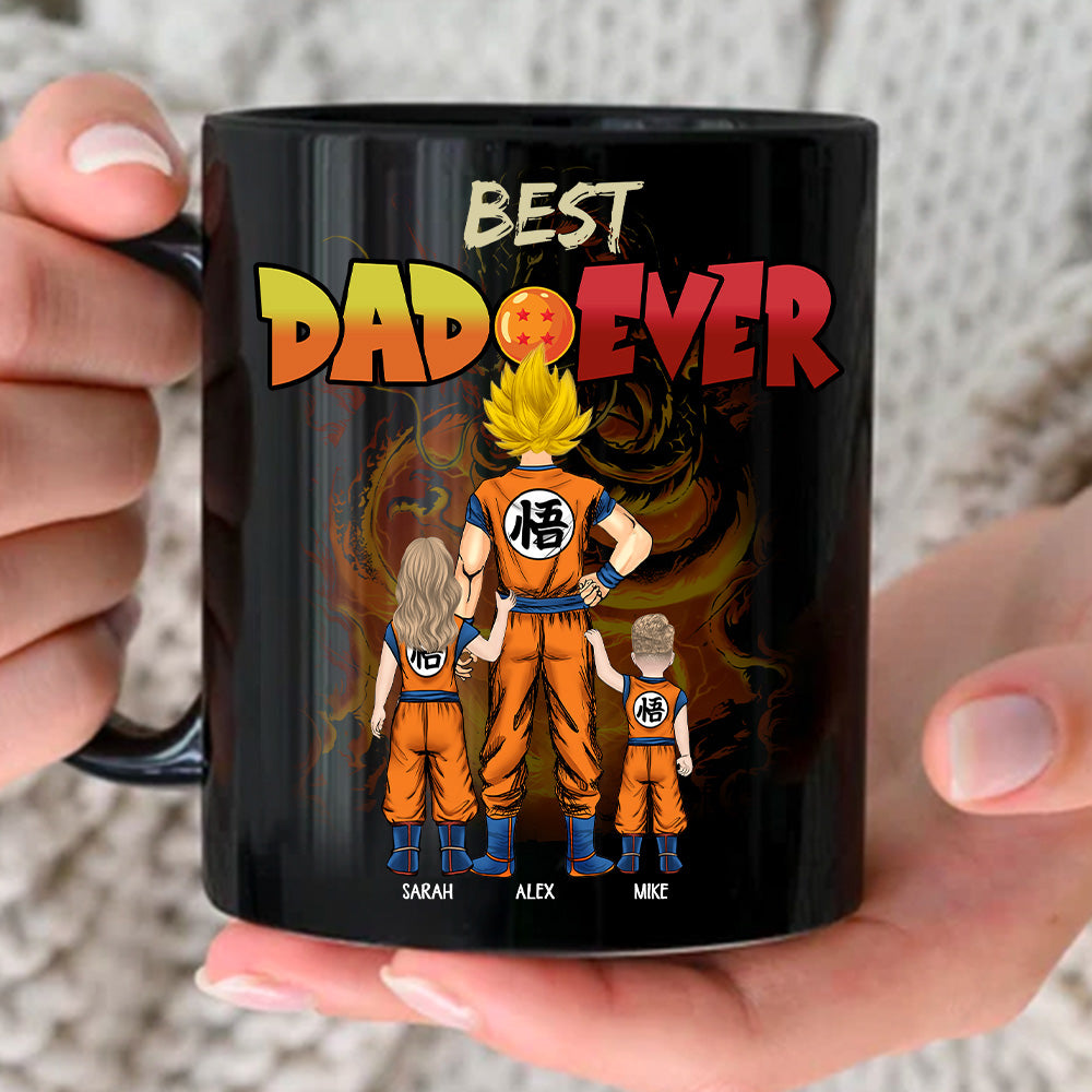 Best Dad Ever - Personalized Mug - Dragon Dad Custom Mug Gift For Dad Father's Day T1807 T24