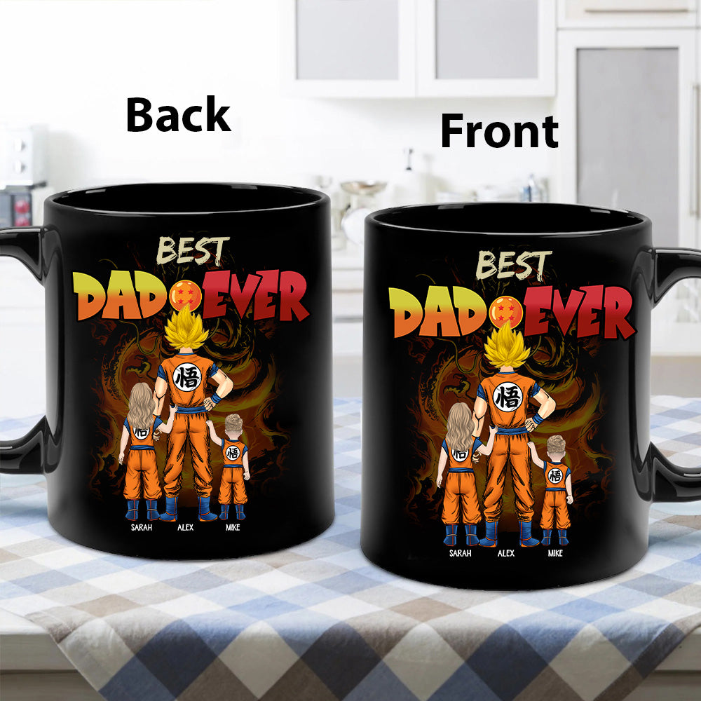Best Dad Ever - Personalized Mug - Dragon Dad Custom Mug Gift For Dad Father's Day T1807 T24