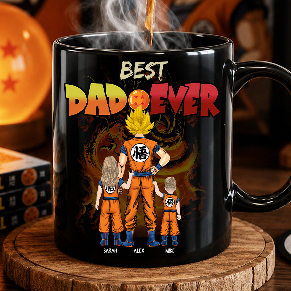 Best Dad Ever - Personalized Mug - Dragon Dad Custom Mug Gift For Dad Father's Day T1807 T24