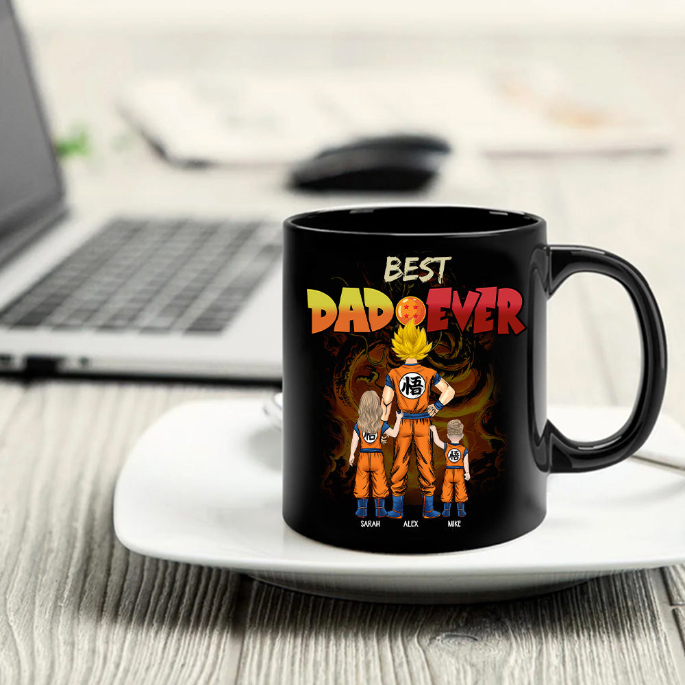 Best Dad Ever - Personalized Mug - Dragon Dad Custom Mug Gift For Dad Father's Day T1807 T24