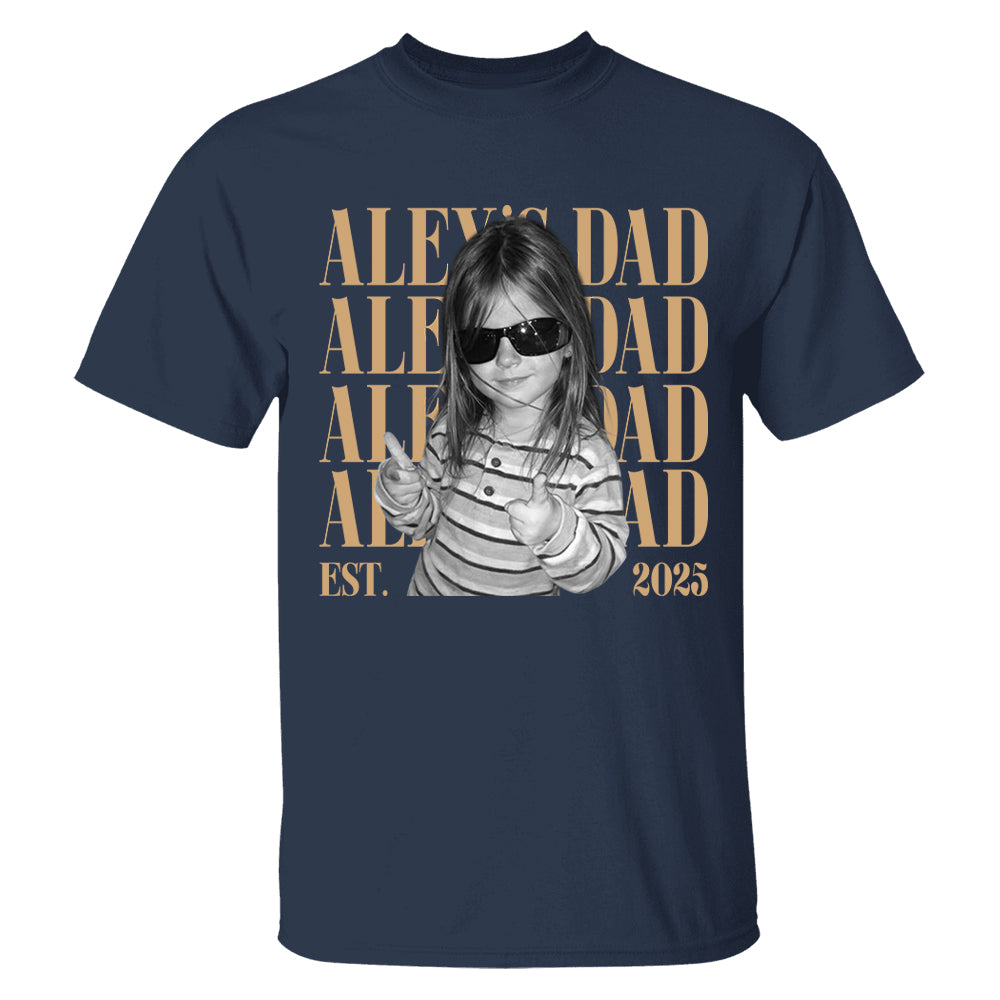 Classic Custom Dad Vintage Photo Shirt: Personalized Fathers Day Shirt With Kids Photo, Funny Dad Shirt, Best Dad Ever Shirt, New Dad Gift T24