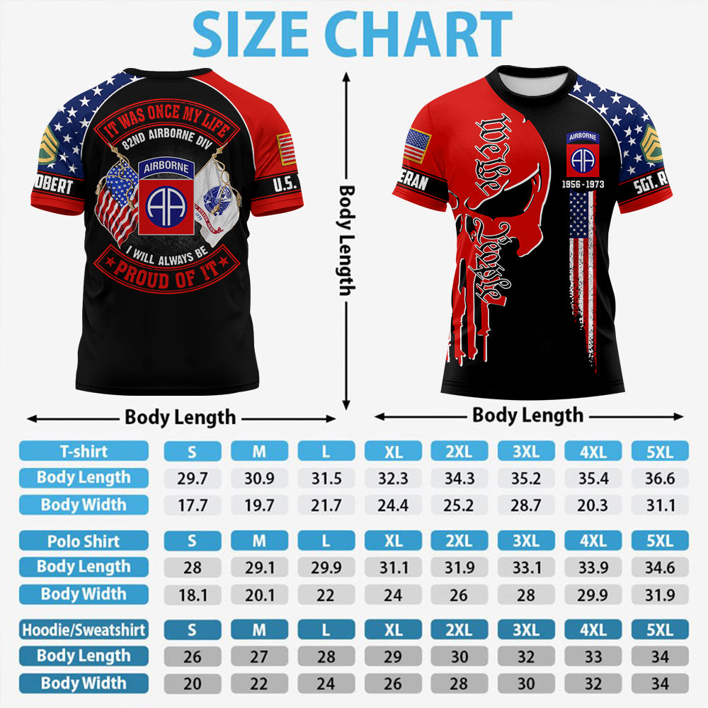 Personalized All Over Print Shirt Skull Veteran It Was Once My Life US Veteran I Will Always Be Proud Of It K1702 Trhn