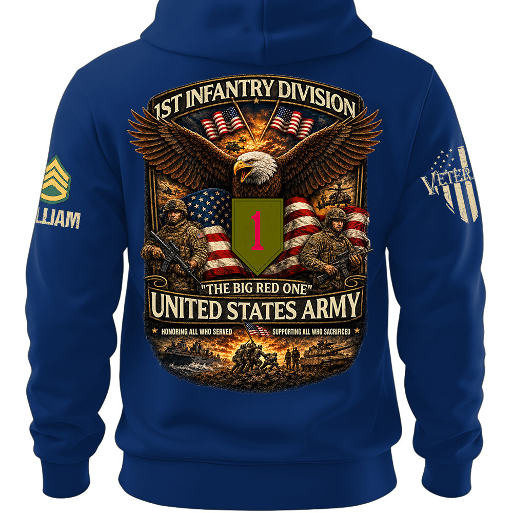 US Military Classic Shirt Custom All Branches Rank Division Name For Military Retirement Veteran Dad Grandpa K1702 MT2