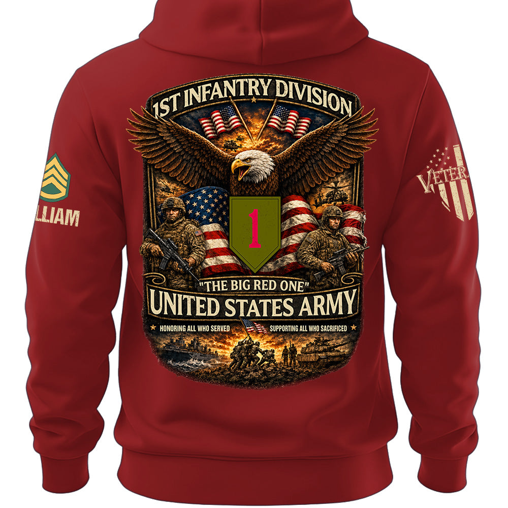 US Military Classic Shirt Custom All Branches Rank Division Name For Military Retirement Veteran Dad Grandpa K1702 MT2