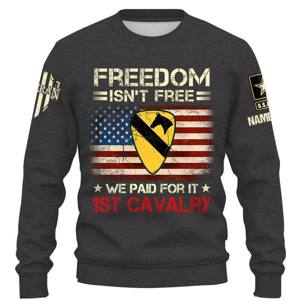 Custom Shirt Freedom Isn't Free I Paid For It Us Veteran Gift For Memorial Day Veteran Gift K1702 Trhn