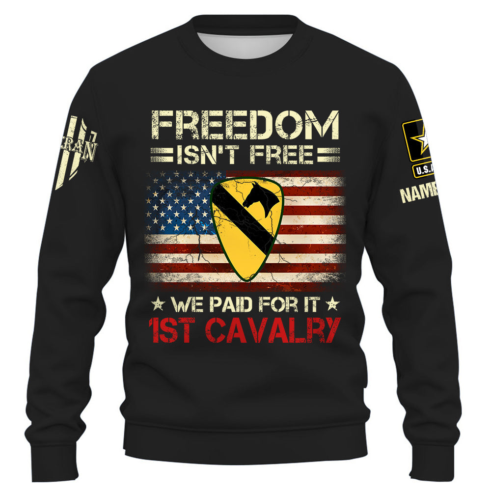Custom Shirt Freedom Isn't Free I Paid For It Us Veteran Gift For Memorial Day Veteran Gift K1702 Trhn
