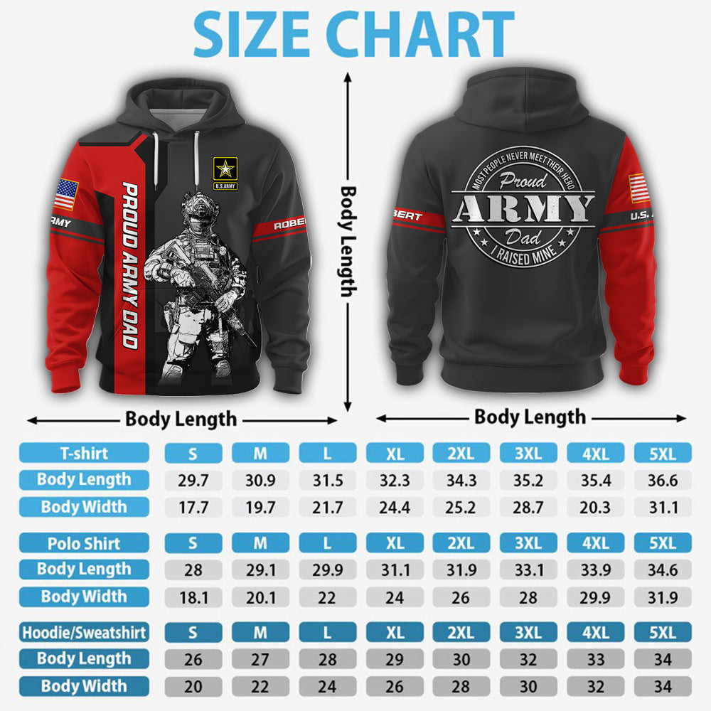 Custom Military All Over Print Shirt Most People Never Meet Their Hero I Raised Mine Proud Military Family K1702 MT02
