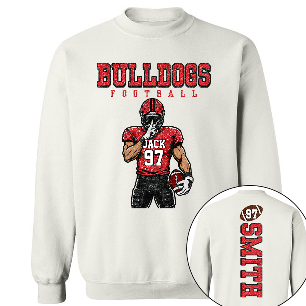 Personalized American Football Mom Shirt - Football GameDay Custom Shirt For Mom, Dad Na02 T24