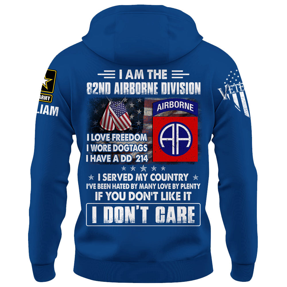 Personalized Shirt I Love Freedom I Wore Dogtags I Have A DD 214 Gift For Veterans K1702