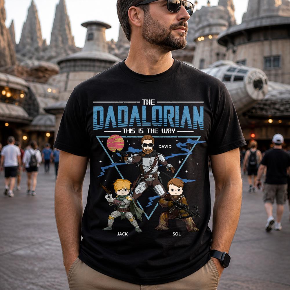 The Dadalorian This Is The Way Personalized Shirt For Dad Father's Day Gift T1807 Hv01