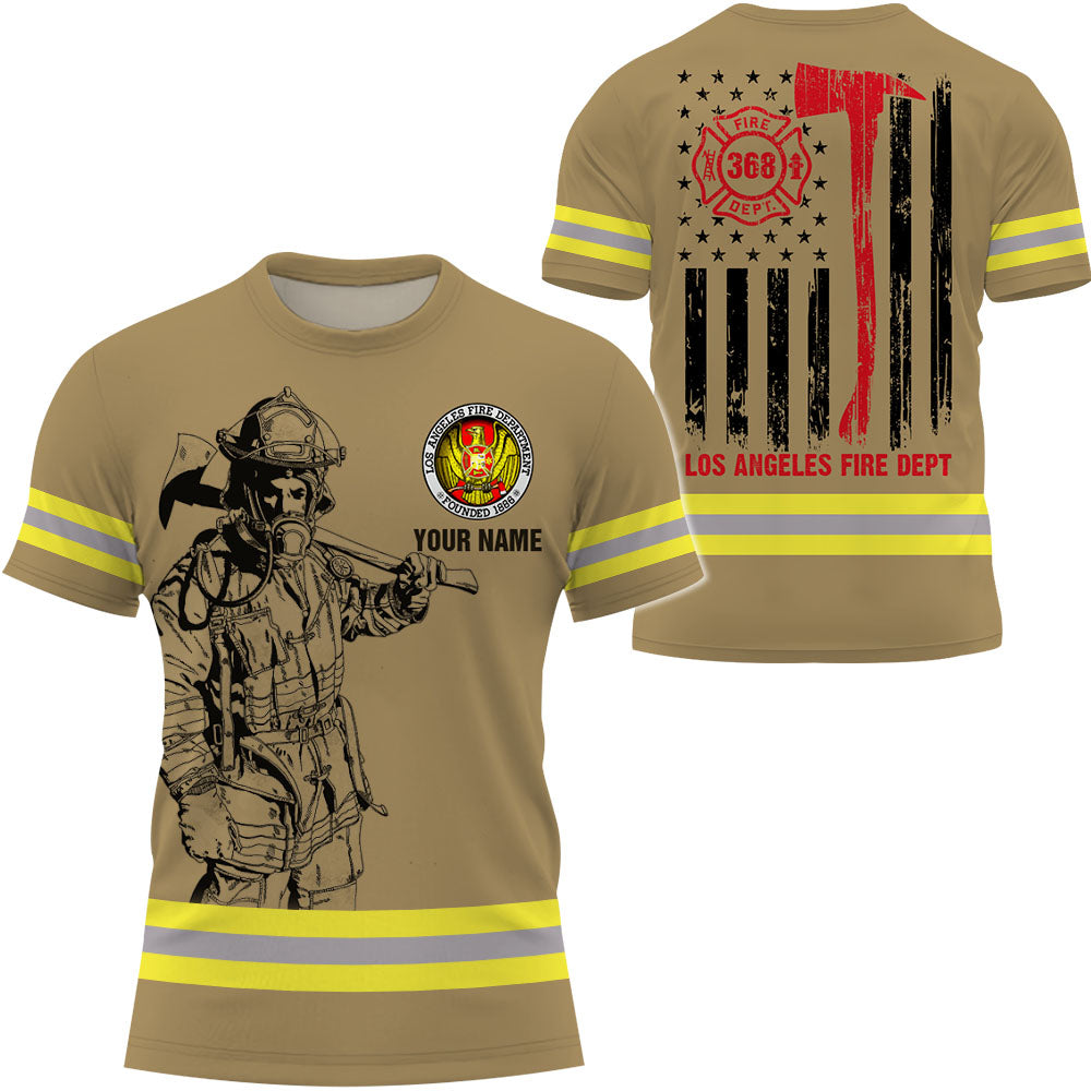 Firefighter All Over Print Shirt Fireman Custom Fire Dept Gift For Firefighters K1702 Trhn