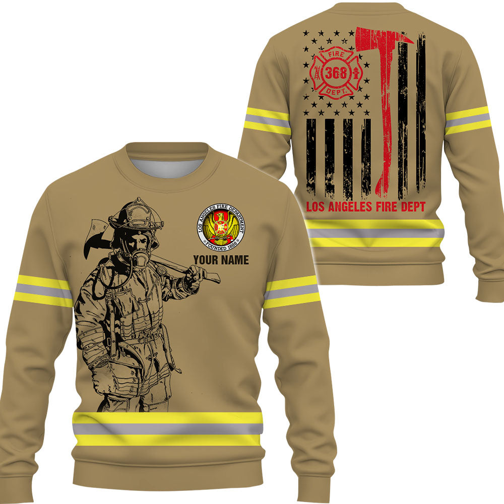 Firefighter All Over Print Shirt Fireman Custom Fire Dept Gift For Firefighters K1702 Trhn